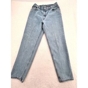 Vintage Levis 550 Relaxed Fit Tapered Leg Jeans Light Blue Denim Womens 12 REG